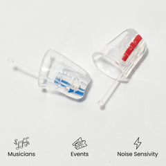EARasers worn by guitarist maintain tone while limiting high-volume exposure.