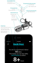 Close-up of EarDial soft silicone tips offering comfortable wear