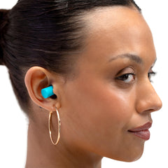 Eargasm Foam Earplugs with moldable-fit design.