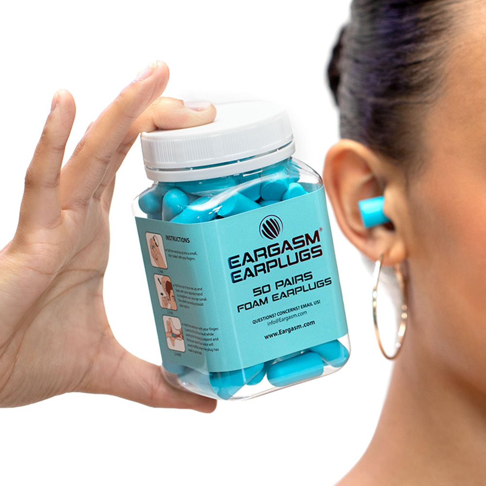 Eargasm Foam Earplugs show ultra-soft foam for long wear.