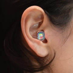 Eargasm Smaller Ears Earplugs made with hypoallergenic silicone for comfortable wear.