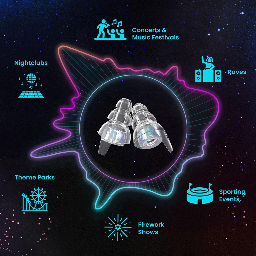 Close-up of Eargasm Supernova silicone shells for extended wear comfort