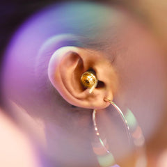 Eargasm two-size earplug shells provide a comfortable fit for most ears.