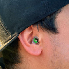 Eargasm earplugs with dual sizes ensure comfortable all-day wear.