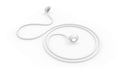 Eargasm White Connector Cord for Earplugs | Flexible Silicone Neck Lanyard
