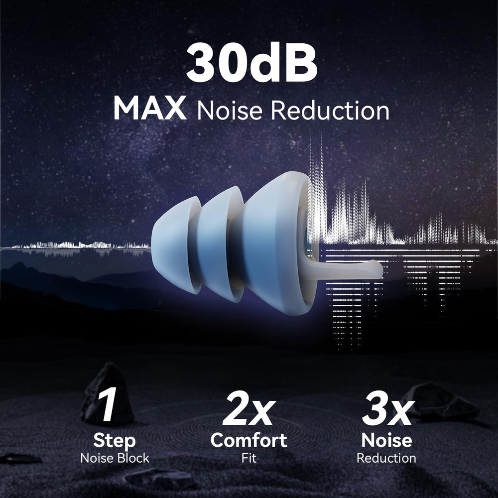 EARHOPE 3D oval design provides ergonomic fit for side sleepers.