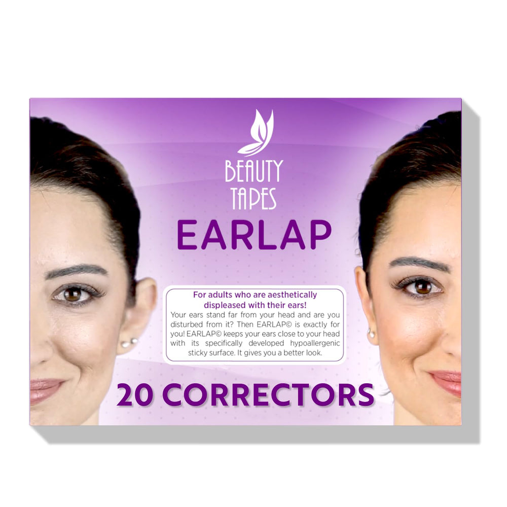 EARLAP ear corrector packaging shows a discreet cosmetic option for comfortable wear.