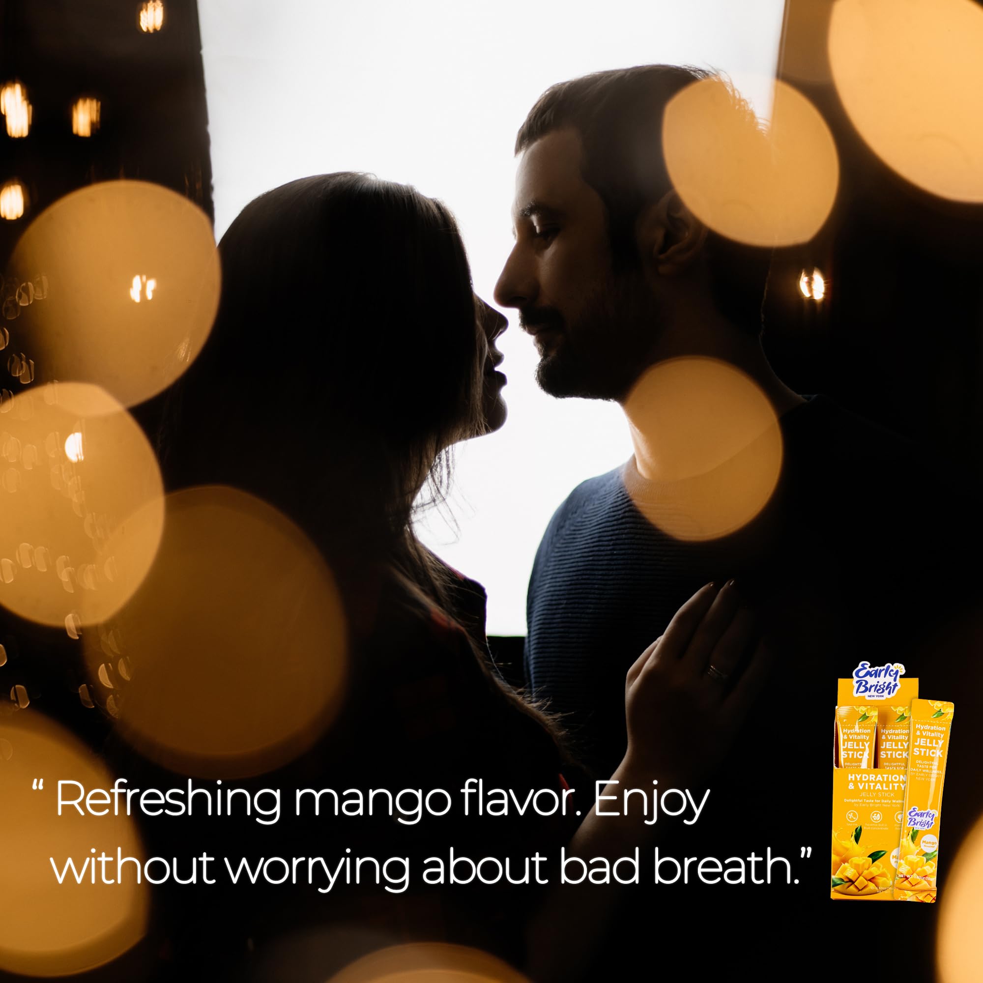 EARLY BRIGHT NEW YORK mango aroma close-up enhances flavorful recovery moment.