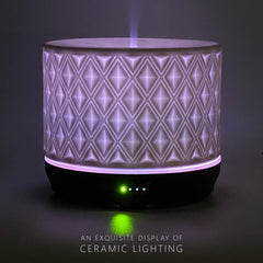 Earnest Living diffuser with four timer settings on a table