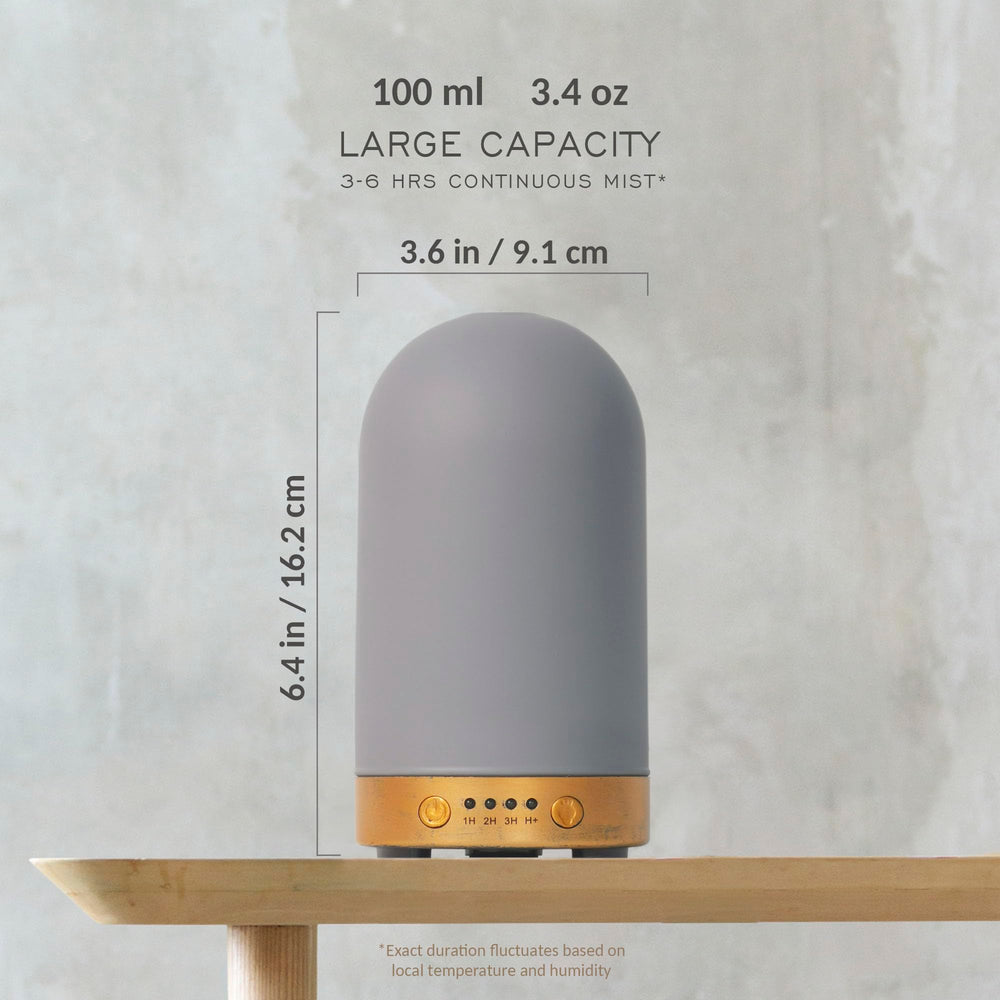 Earnest Living diffuser showing waterless auto-off feature for safe use