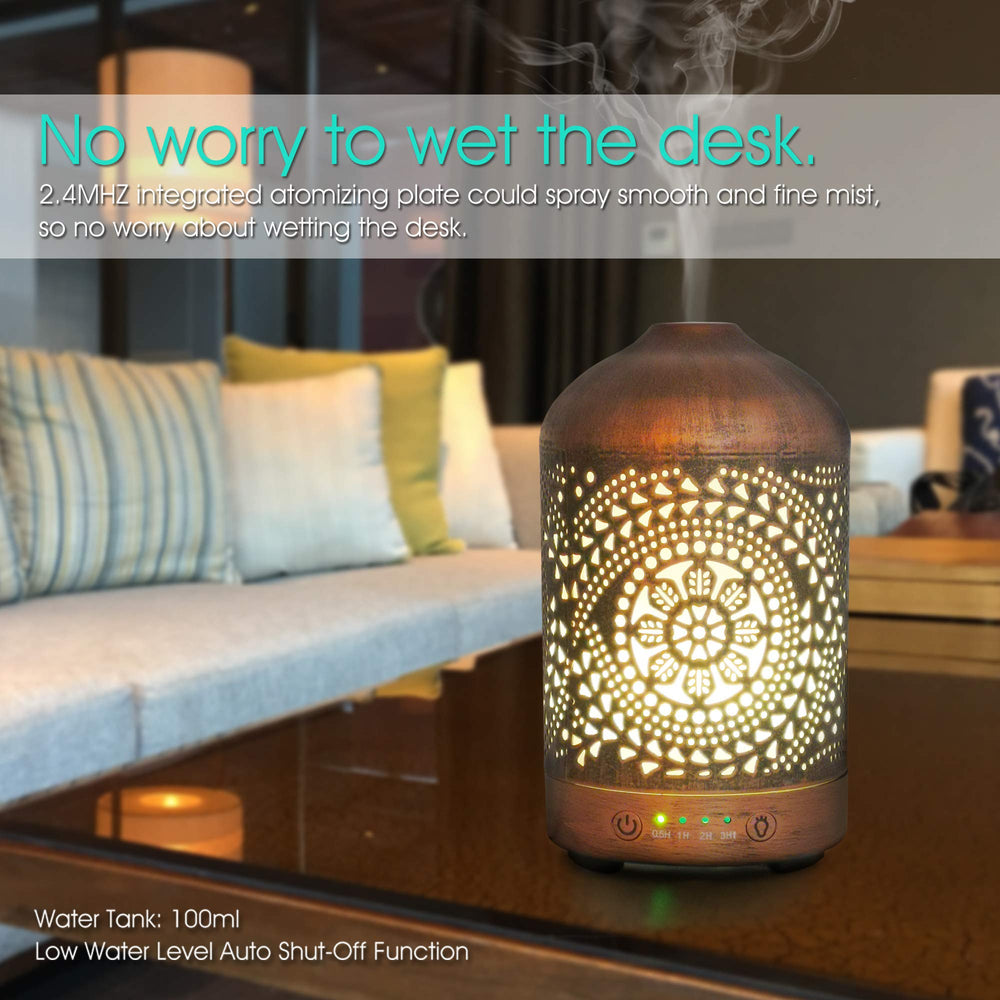 Earnest Living diffuser auto-off feature ensures safety when water runs low.