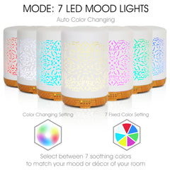 Earnest Living diffuser features auto-off for safe overnight use.