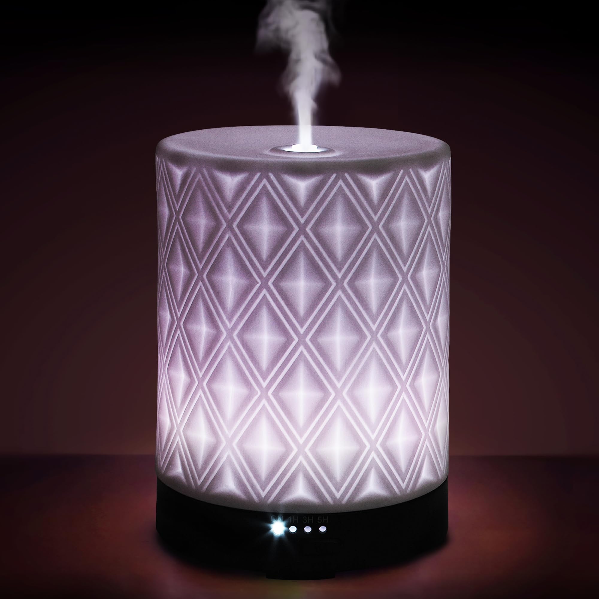 Earnest Living ceramic white diffuser 250ml for a calming aroma in any large room.
