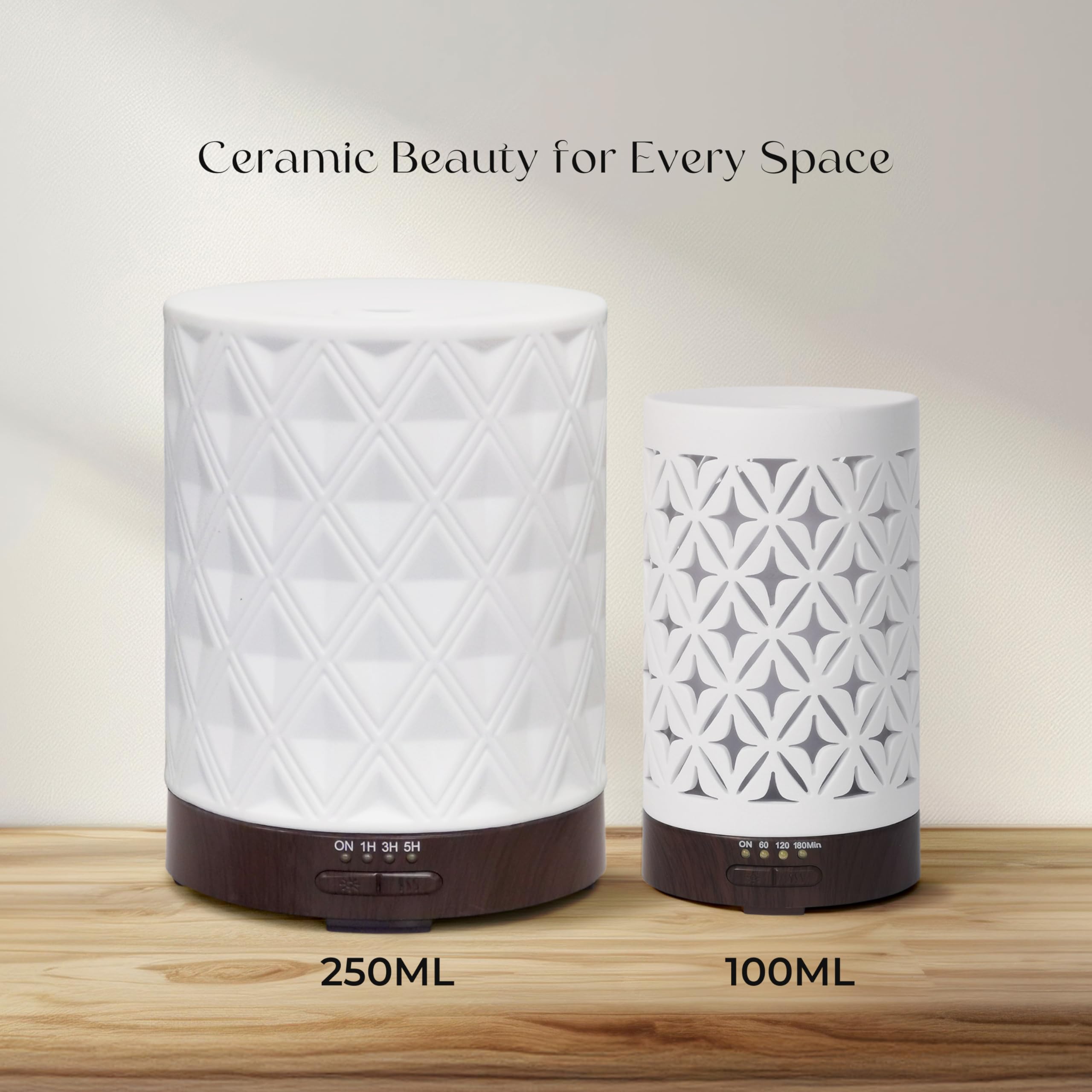 Earnest Living diffuser with four timers for flexible scent scheduling.
