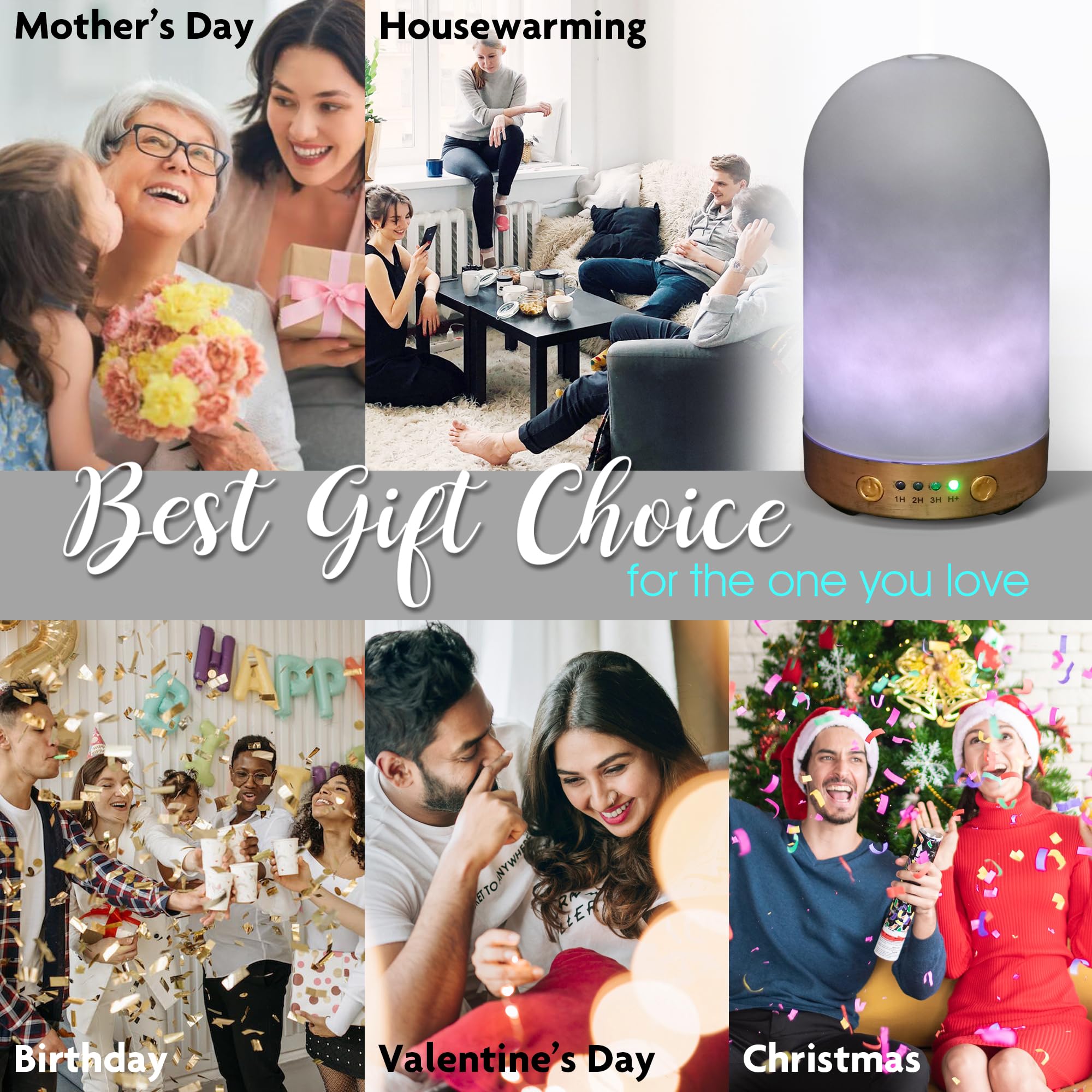 Earnest Living diffuser styled as a gift-ready wellness decor piece