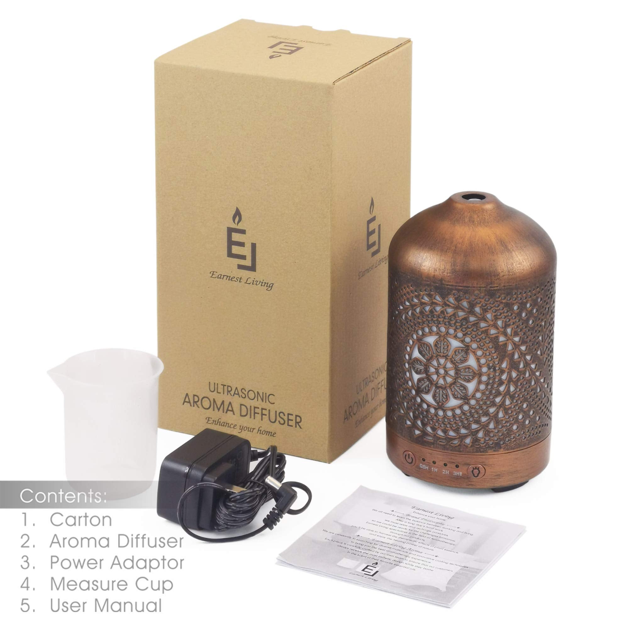Earnest Living diffuser suited for home office and study sessions.
