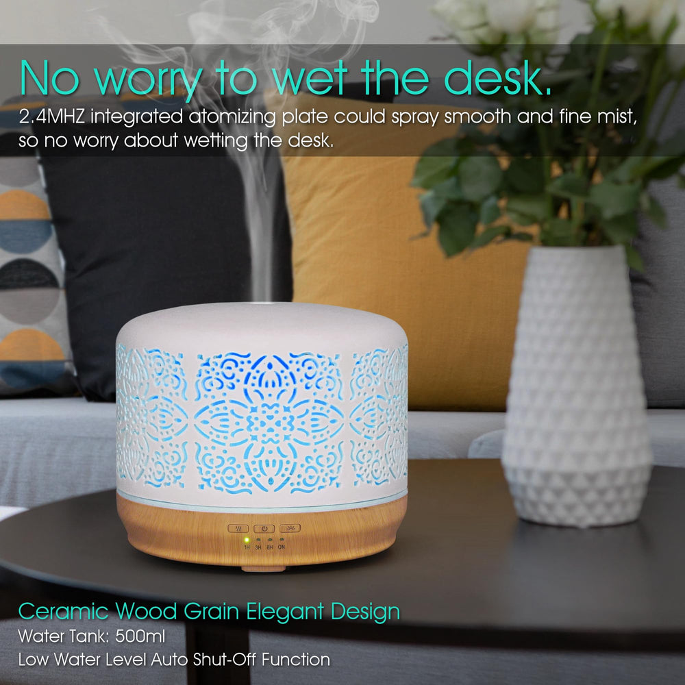 Earnest Living ceramic design fits desks, nightstands, and living rooms.