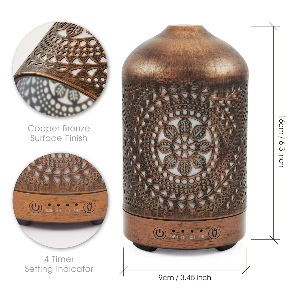 Earnest Living ultrasonic diffuser emits a soft cool mist for comfort.