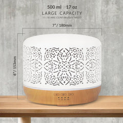 Earnest Living diffuser includes waterless shut-off for worry-free operation.