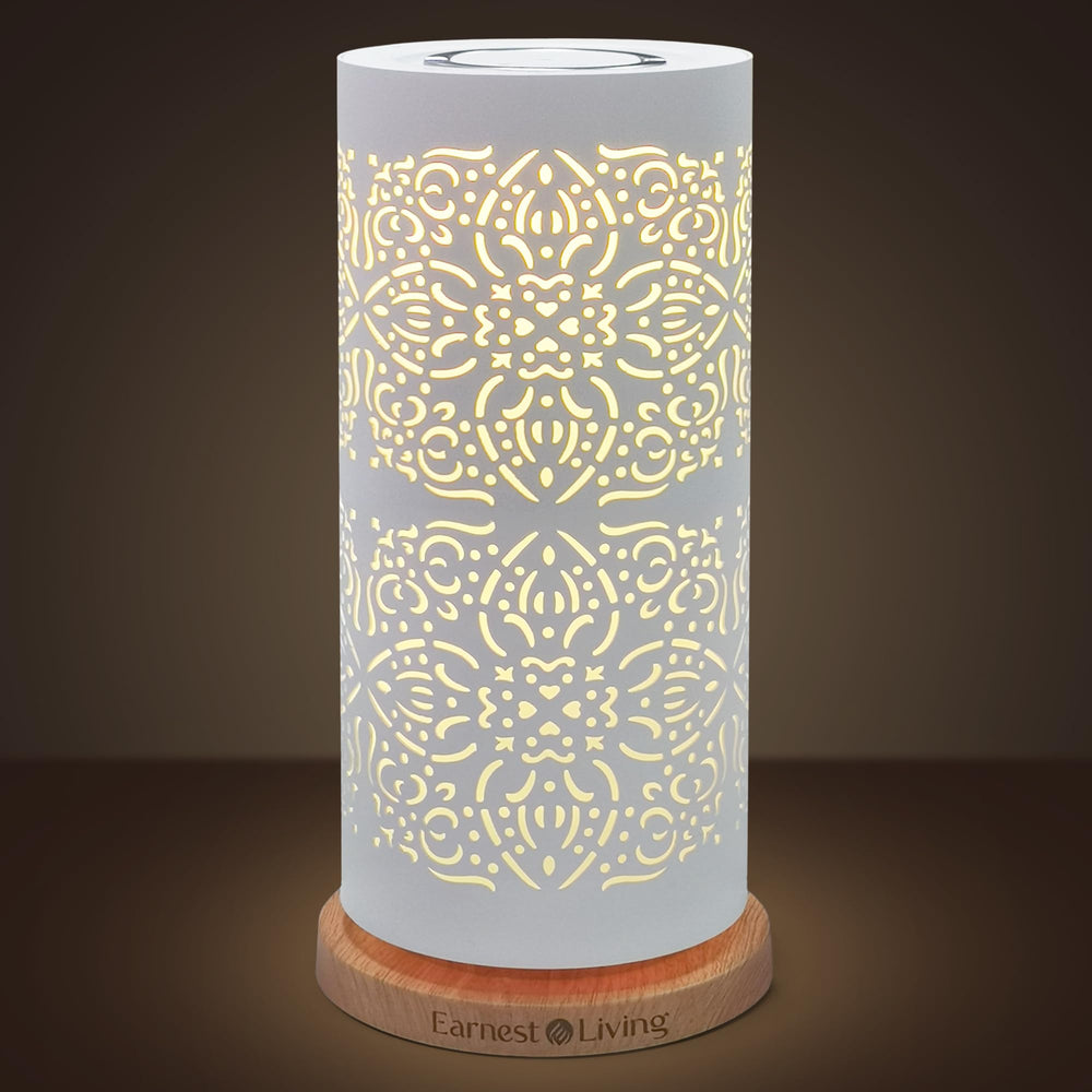 Decorative pattern on Earnest Living diffuser adds stylish aroma diffusion.