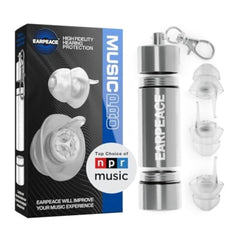 EarPeace Music Pro packaging with case, portable protection for on-the-go use