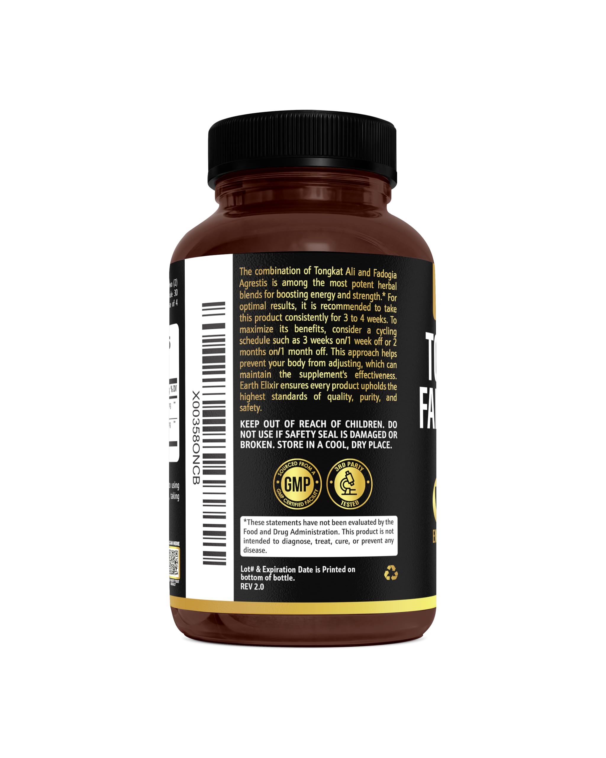 Earth Elixir daily-dose reminder image supports routine consistency.