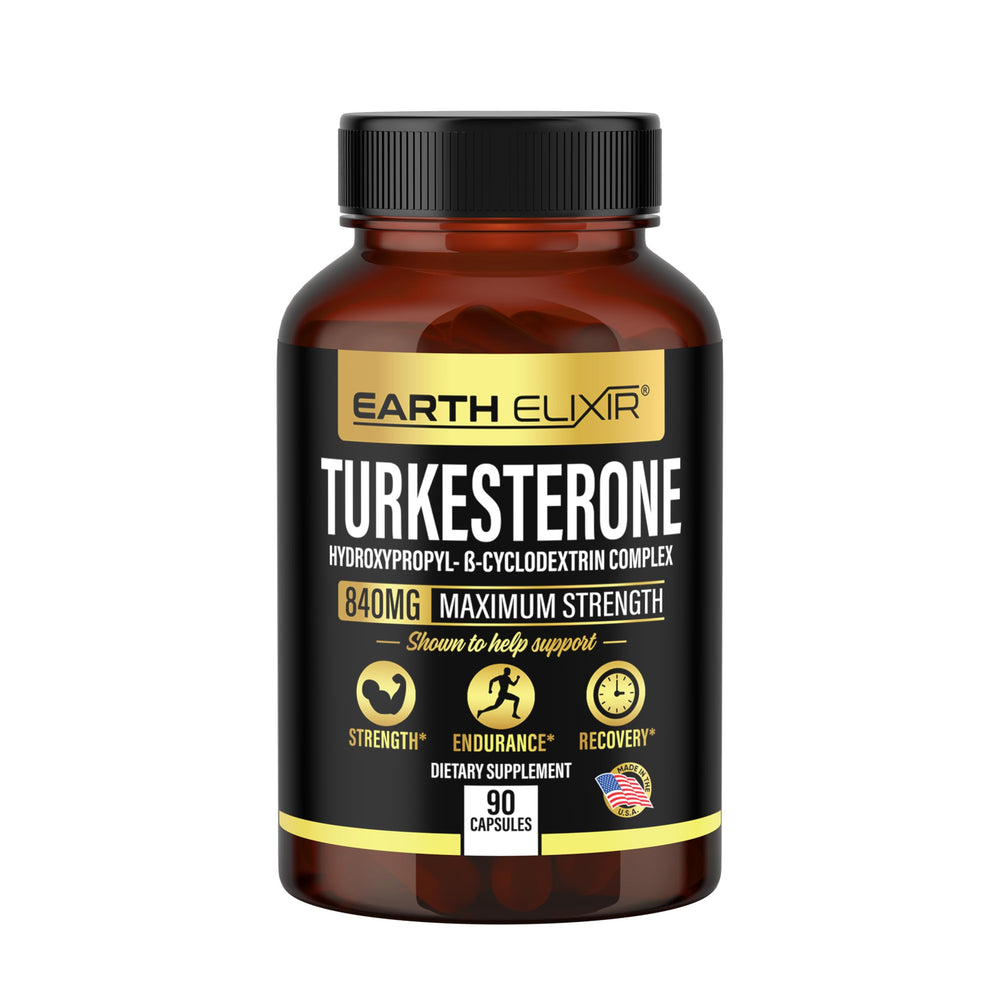 Earth Elixir packaging – manufactured in USA GMP facilities for quality.