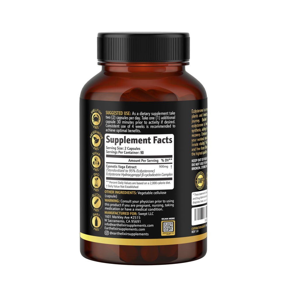 Earth Elixir Non-GMO certification indicating clean ingredients.