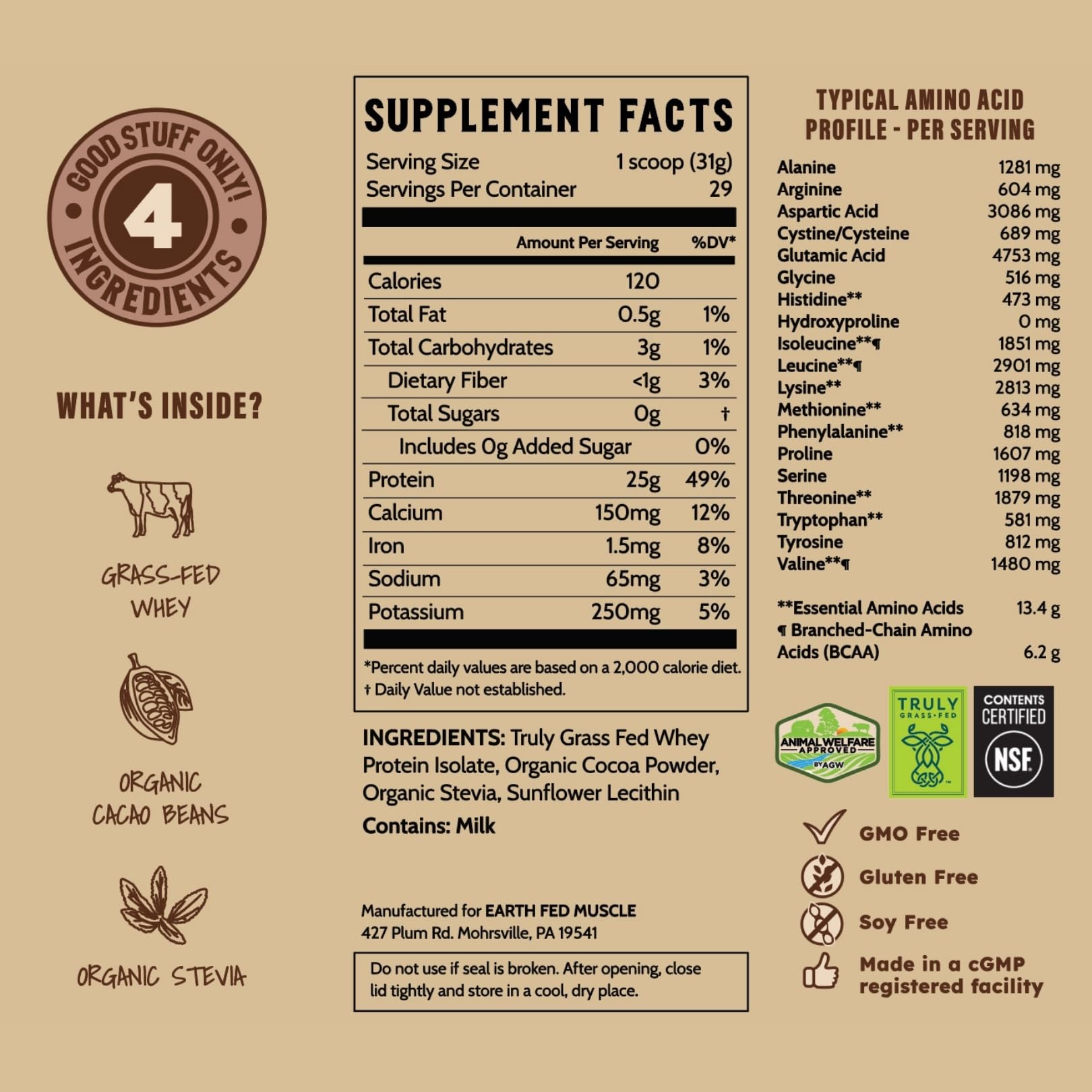 Earth Fed Muscle Shakeup family-owned brand promotes transparent nutrition