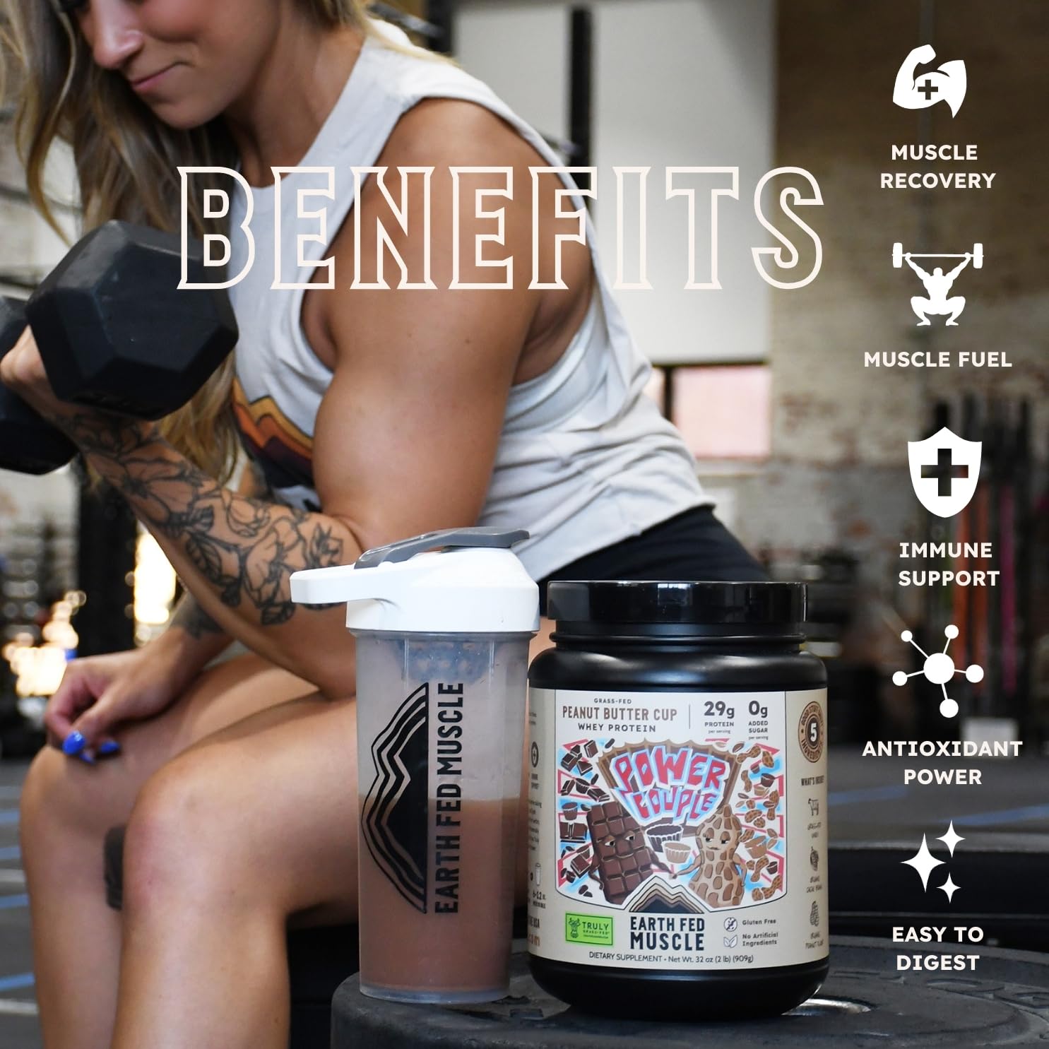 Earth Fed Muscle silky blend dissolves easily in liquids.