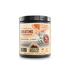 Earth Fed Muscle Transcend creatine monohydrate jar showing purity and premium formulation.