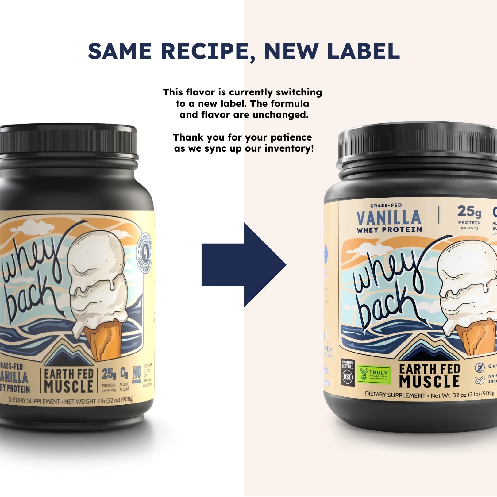 Earth Fed Muscle Whey Isolate mixed smoothie demonstrates creamy texture.