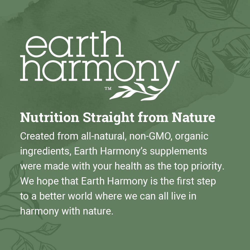 Earth Harmony Naturals 15-day plan card encourages structured usage