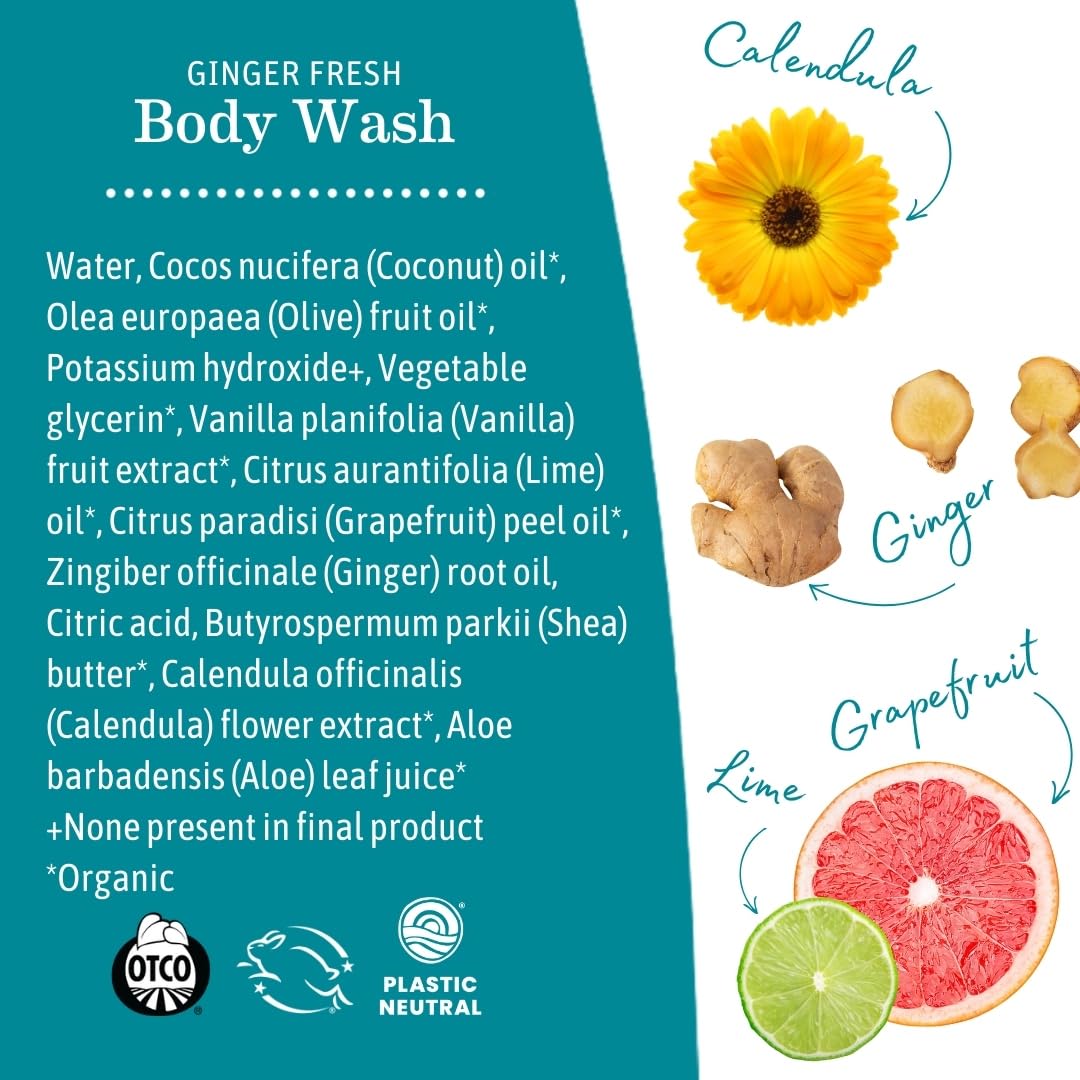 Earth Mama Ginger Fresh castile soap with shea butter for DIY cleaners