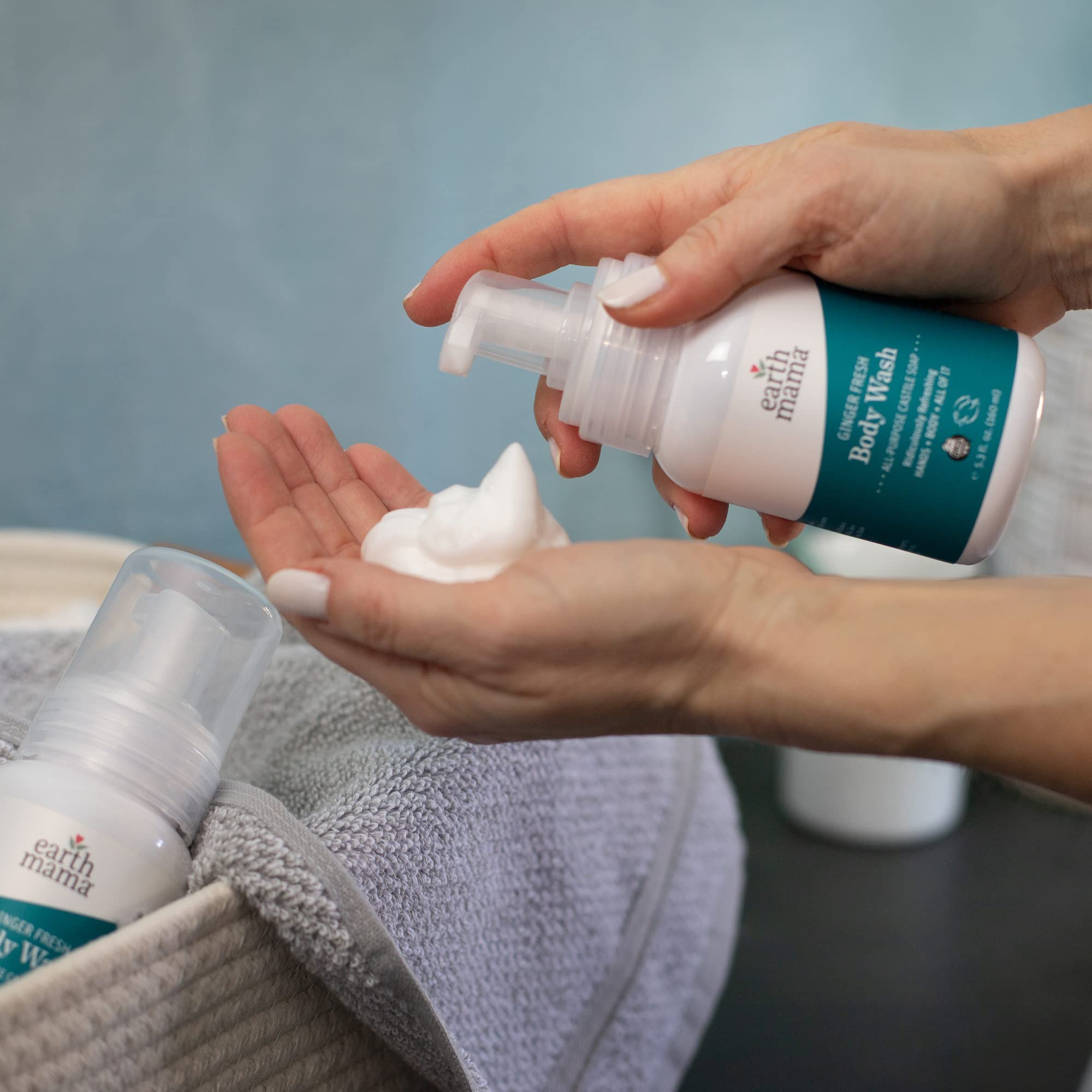 Earth Mama Ginger Fresh foaming soap perfect for the whole family