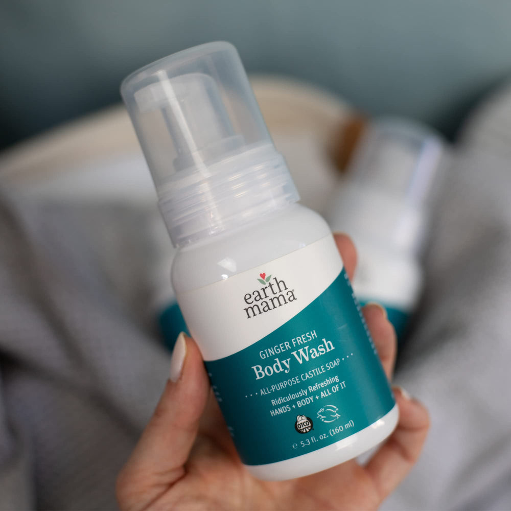 Earth Mama Ginger Fresh dermatologist-tested formula for irritation-safe use