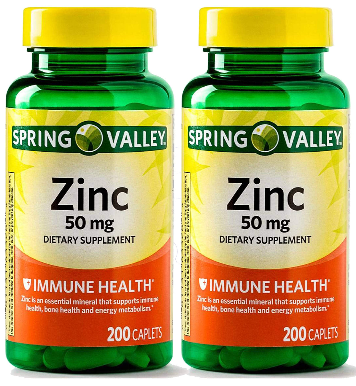 Earth&ME Spring Valley zinc 50 mg tablet close-up for daily use.