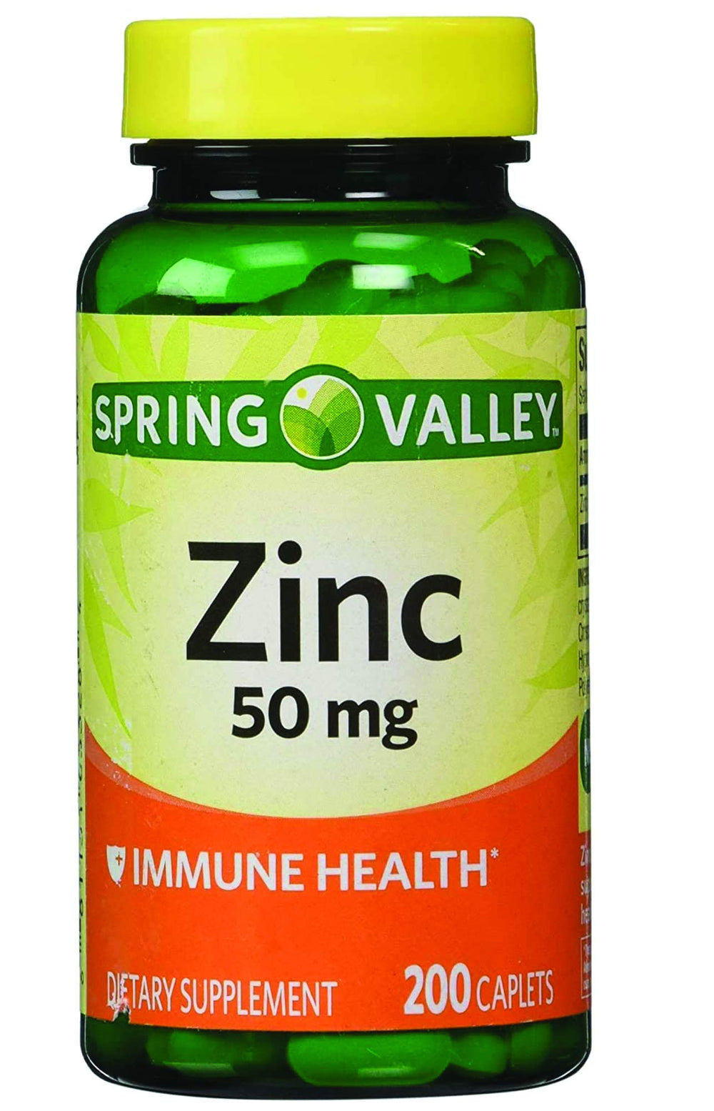 Earth&ME Spring Valley zinc bottle front view for easy supplementation.