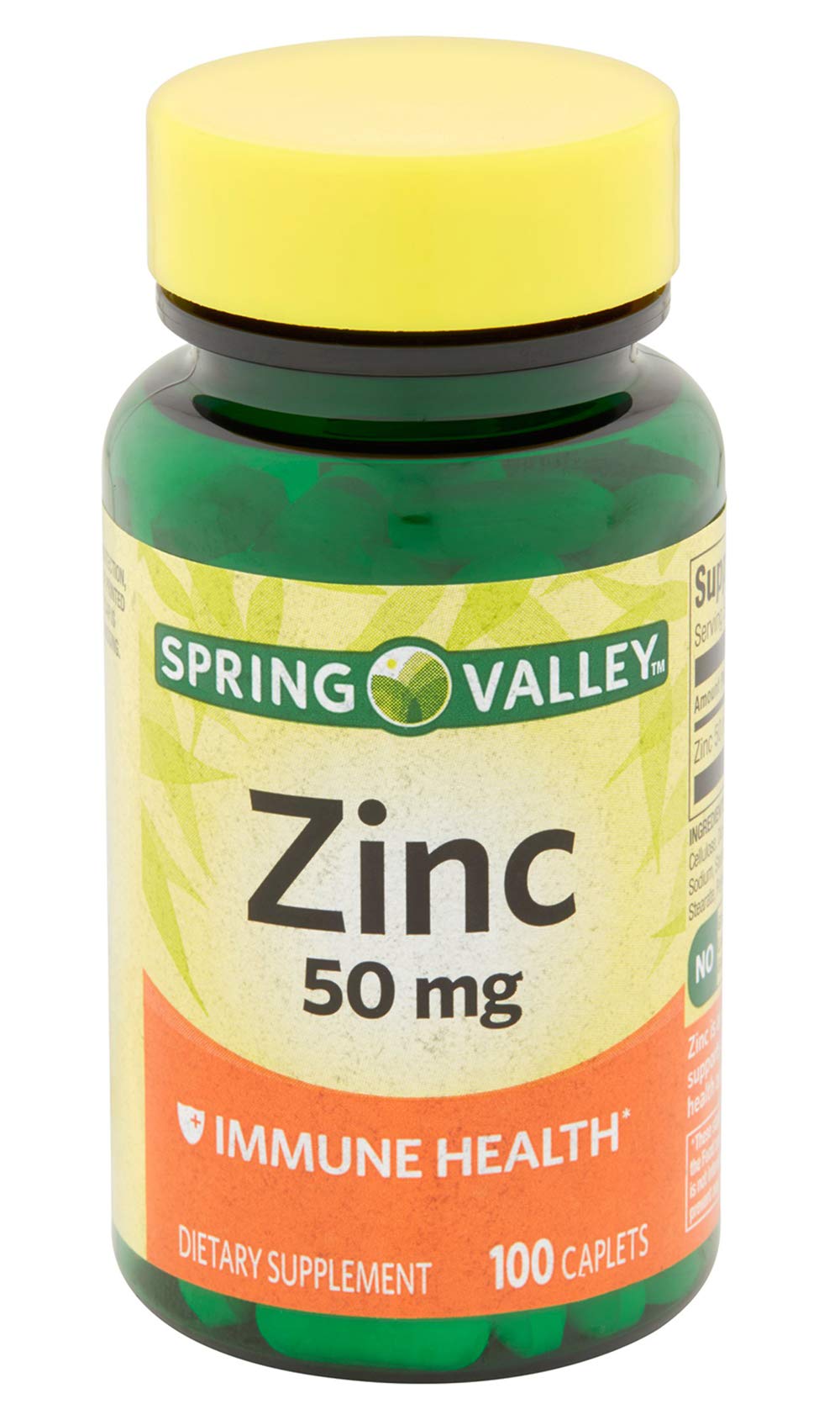 Earth&ME Spring Valley zinc tablet close-up on white background.