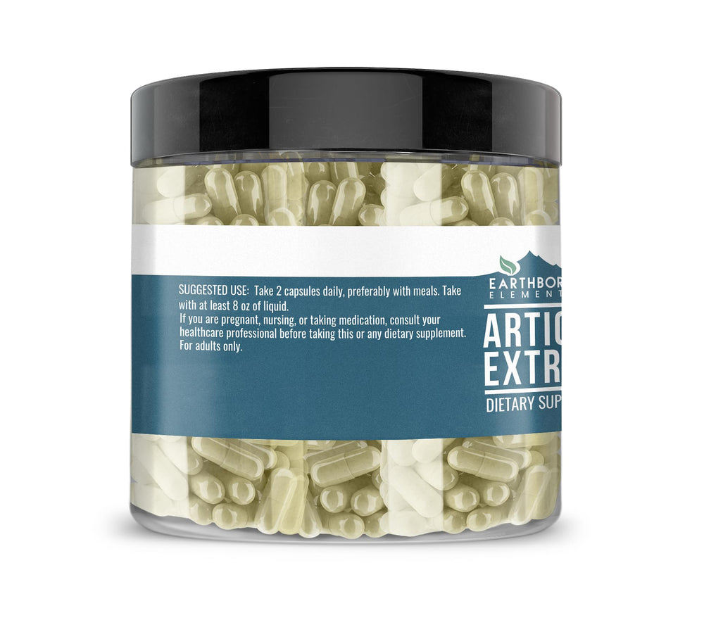 Earthborn Elements caja de extracto de alcachofa, envase práctico para uso mensual