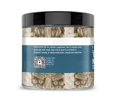 Closeup of Earthborn Elements Turkey Tail capsules showing pure, undiluted formula.