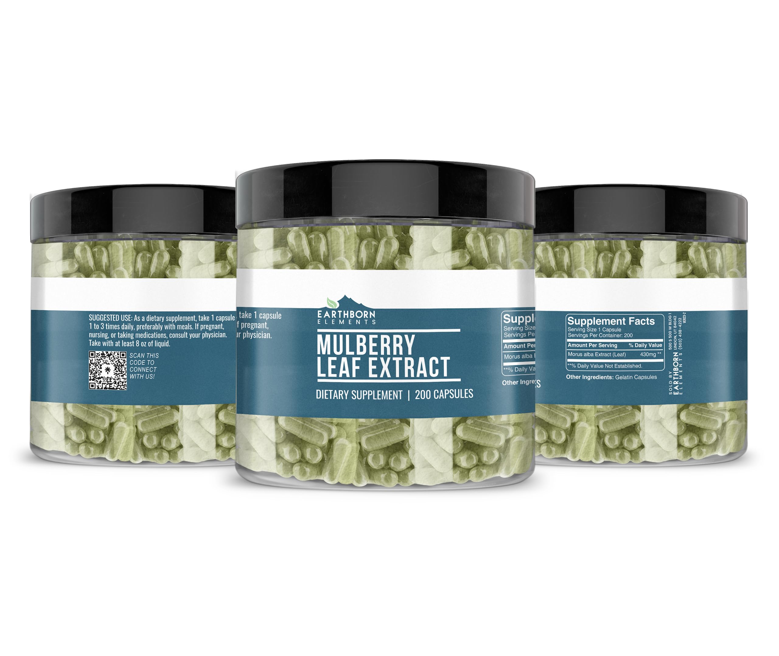 Earthborn Elements capsules encased in USA facility close-up
