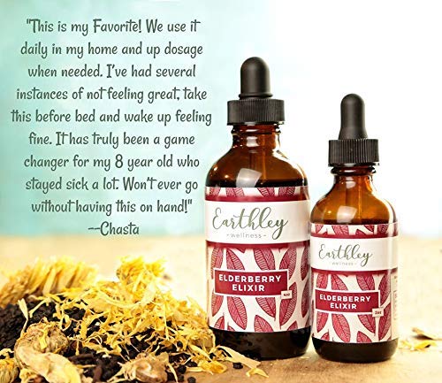 Earthley Wellness Elderberry Elixir Drops orange-peels emphasize natural flavor and aroma.