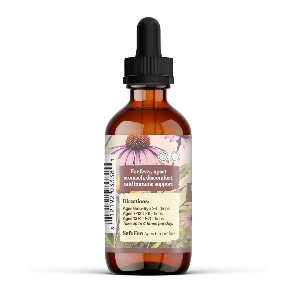 Earthley Wellness Feel Better Fast herbs display fennel and elder flower