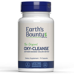 Earth's Bounty Oxy-Cleanse bottle for daily digestive support and gentle cleansing.