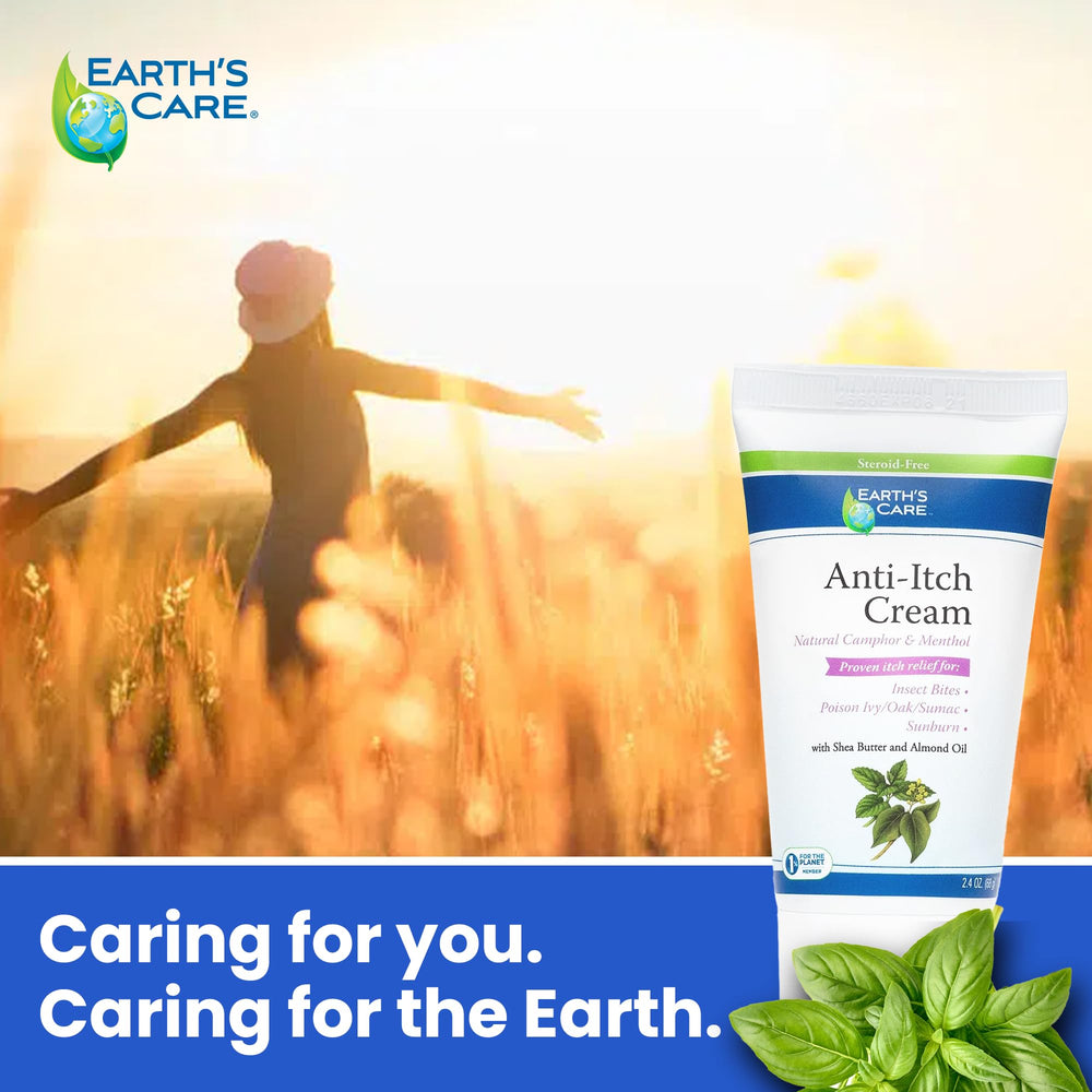 Earth's Care Anti Itch Cream proudly made in the USA.