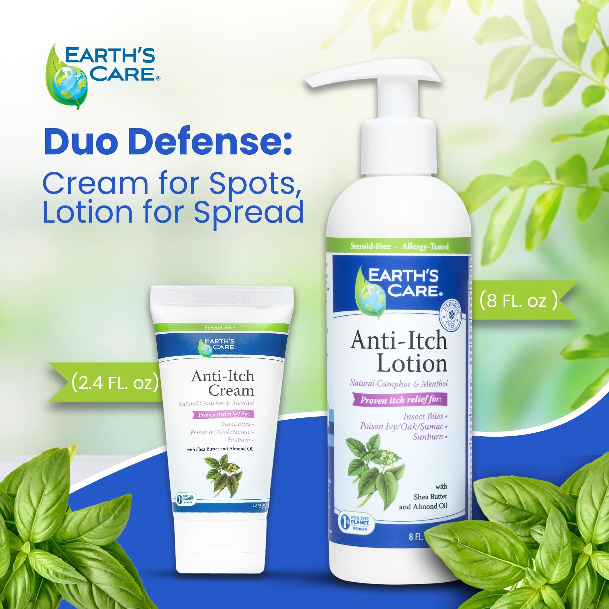 Earth's Care non-greasy formula helps avoid sticky residue after application.