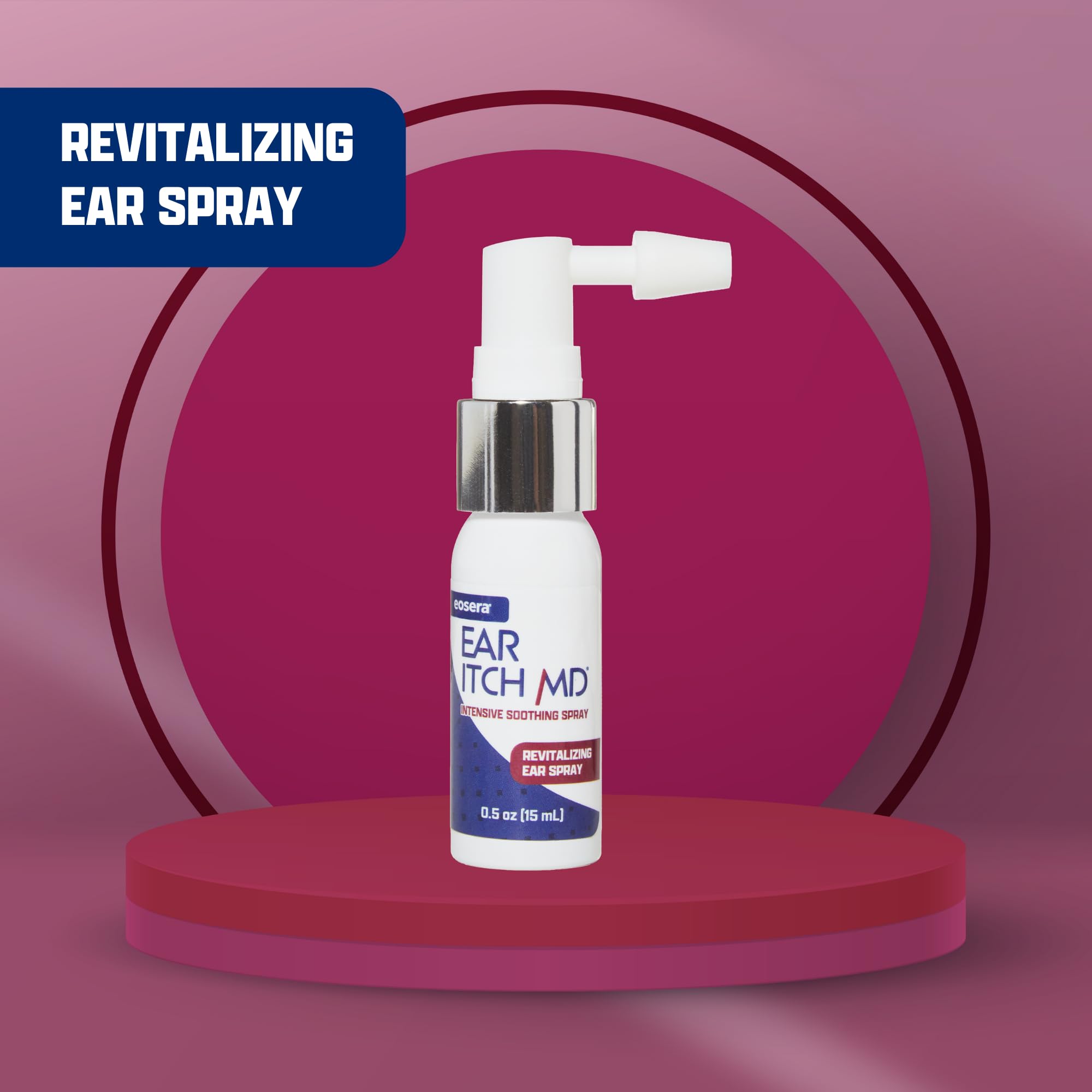 Earwax MD eosera Ear Itch MD label highlighting ingredients