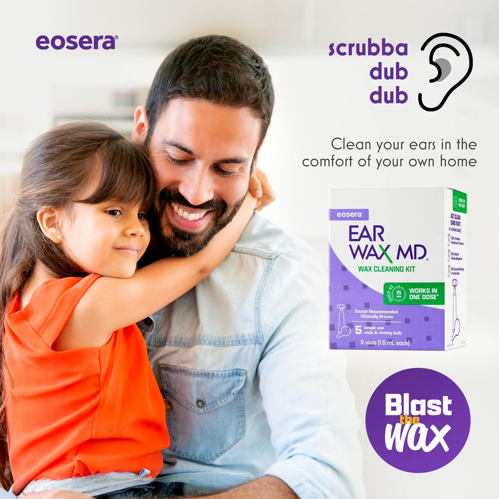 Ear Wax MD eosera kids-friendly kit visual for age 2+ safe daily ear care