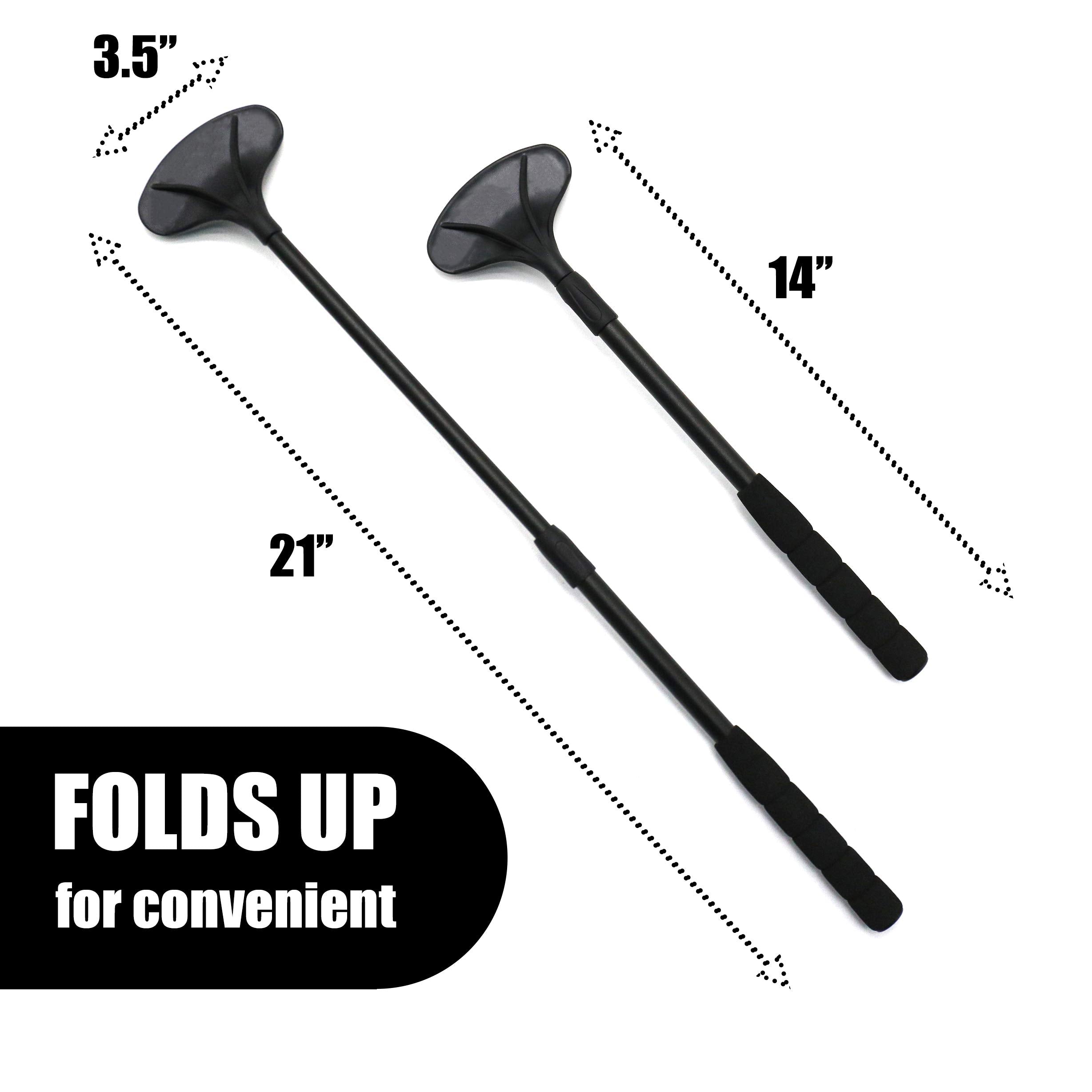 EASACE back scratcher features a strong ABS massage head for comfort.